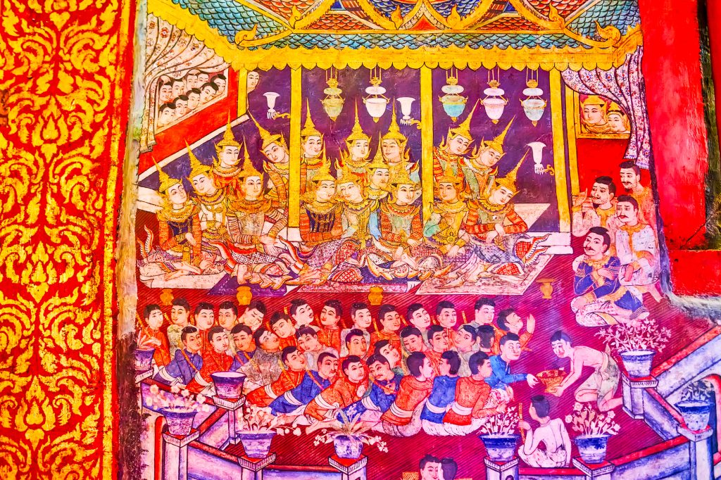 Vægmalerier i Wat Phra Singh