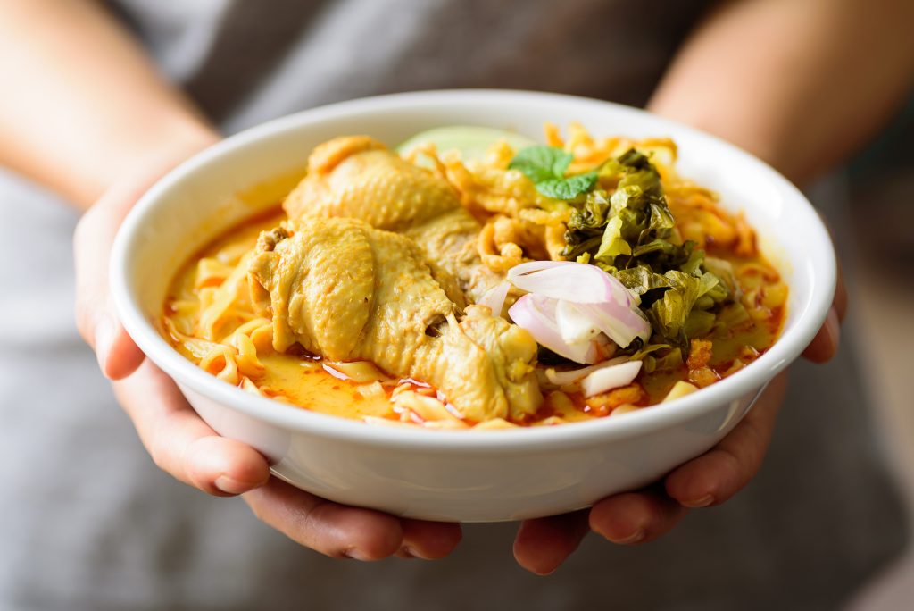 khao soi i Chiang Mai