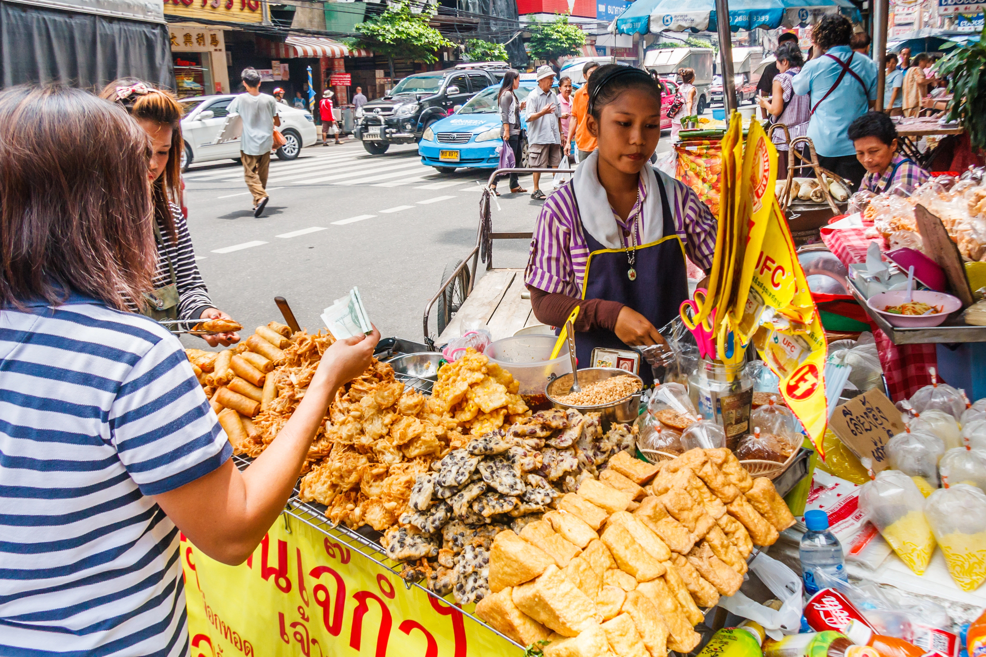 Street food i Chinatown Bangkok